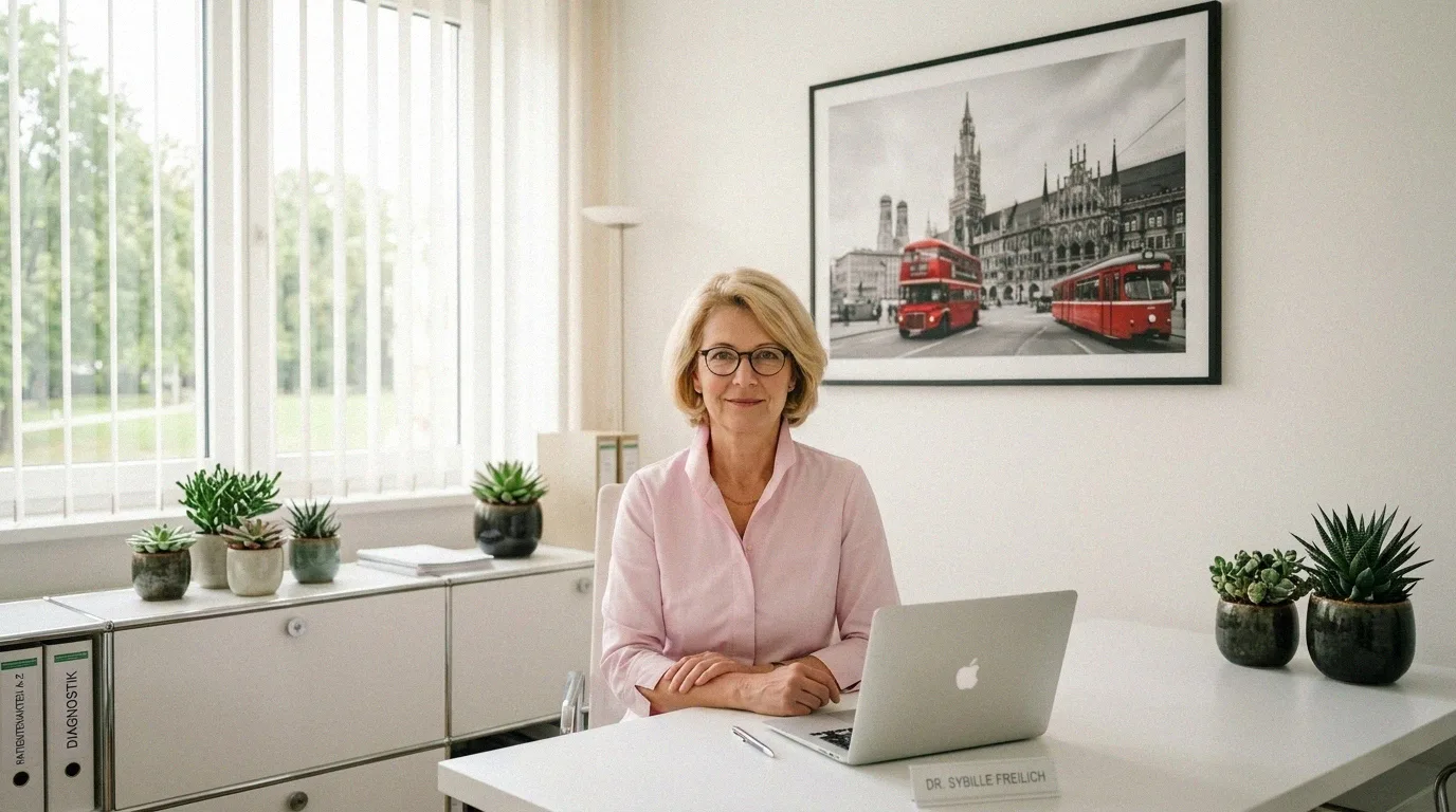Dr. Sybille Freilich in der Praxis
