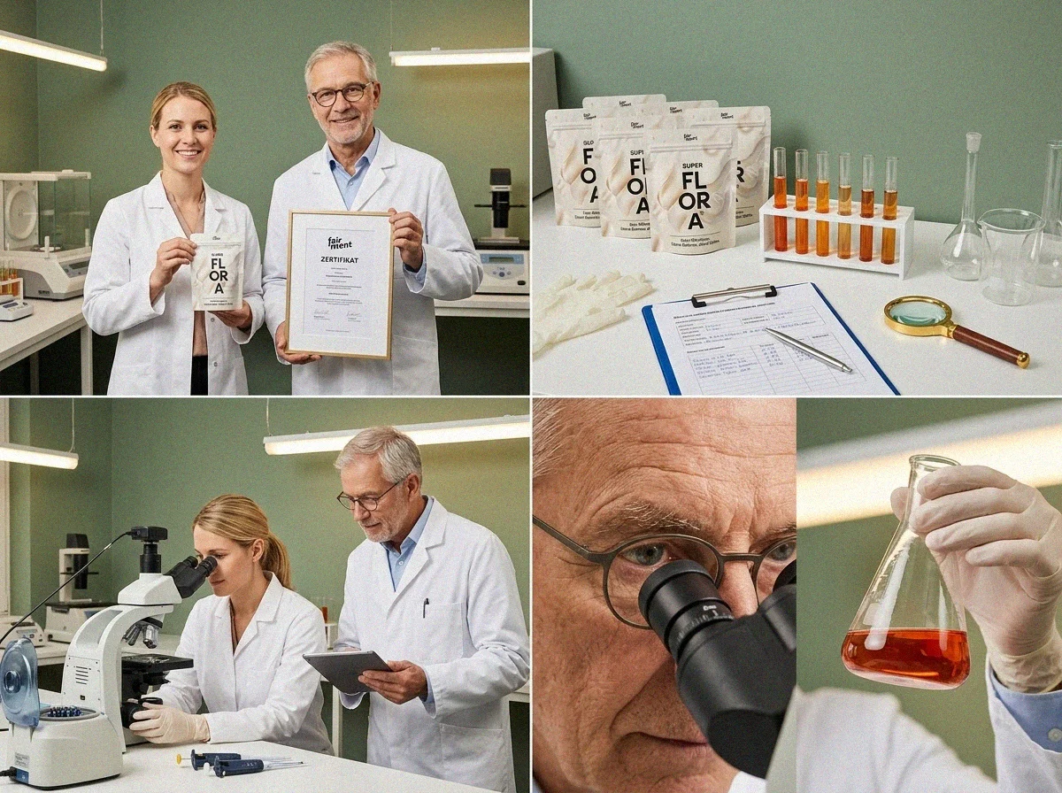 Laborpr&uuml;fung und Zertifizierung SuperFlora